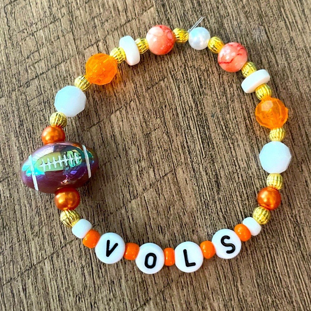 Tennessee Vols Football Bracelet